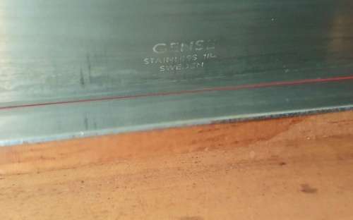 Swedish Gense stainless steel lidded jewellery box