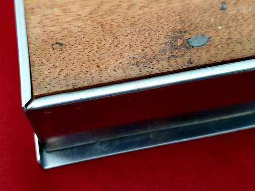 Swedish Gense stainless steel lidded jewellery box