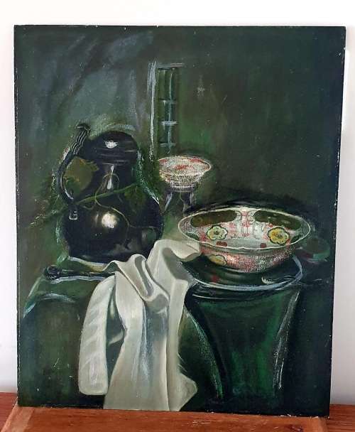 STILL LIFE Painting Signed P. Brand