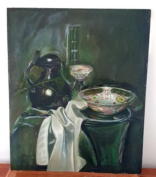 STILL LIFE Painting Signed P. Brand