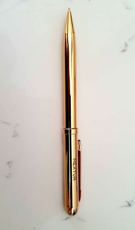 Vintage MINKA gold tone pen and pencil set