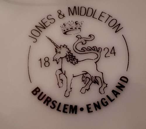 Jones and Middleton Burslem england Handpainted Floral Plate