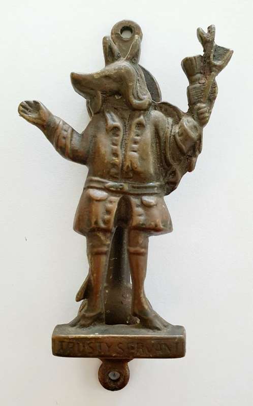 Antique Door Knocker of The Trusty Servant Hircocervus