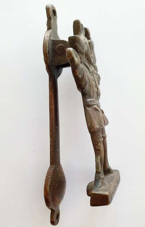 Antique Door Knocker of The Trusty Servant Hircocervus