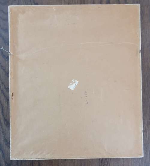 Oriental rice paper framed painting