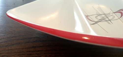 Carlton Ware Orbit RARE Triangle Divided Dish Mid Century Modern Atomic 1950`s