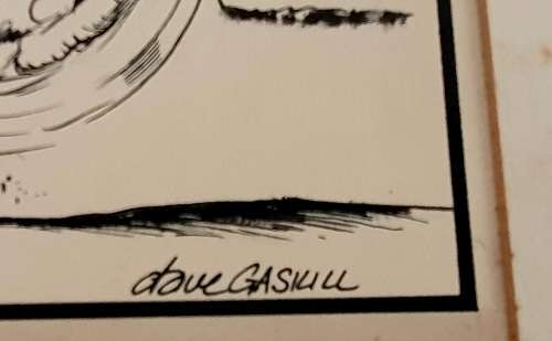 Dave Gaskill SA Cartoonist Artwork Framed (1939 - 2019)