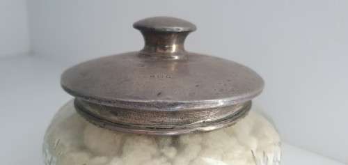 Hallmark Sterling Silver Vanity Star Cut Powder Jar