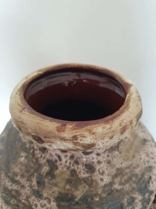 LARGE Carstens Tonnieshof Brutalist Mooncrater Fat Lava West Germany Vase