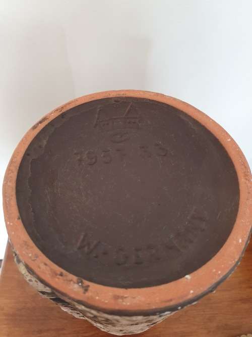 LARGE Carstens Tonnieshof Brutalist Mooncrater Fat Lava West Germany Vase
