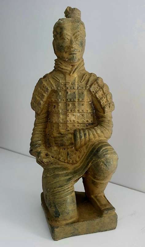 Vintage Chinese Terracotta Ceramic Warrior Statue/Figurine
