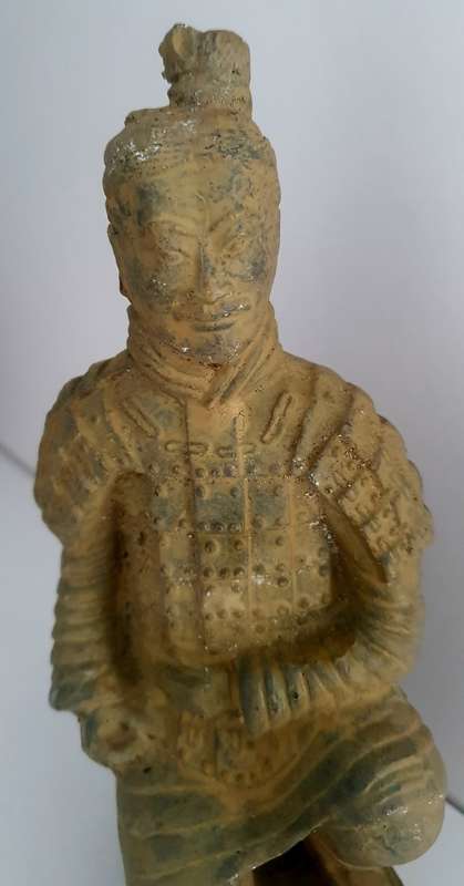 Vintage Chinese Terracotta Ceramic Warrior Statue/Figurine