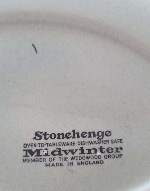 Midwinter Stonehenge DAHLIA BLUE by Jessie Tait Serving Platter