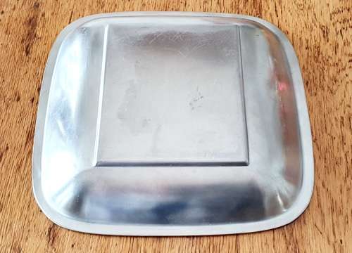 Vintage Brass and steel Deginox Spanish Stamp trinket holder/tray