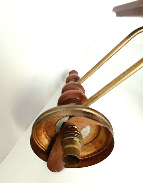 Vintage Italy Targetti Sankey Brass Wall Sconce