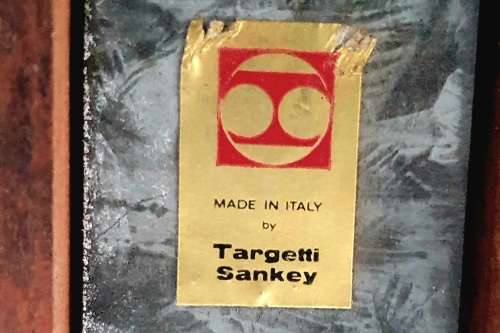 Vintage Italy Targetti Sankey Brass Wall Sconce