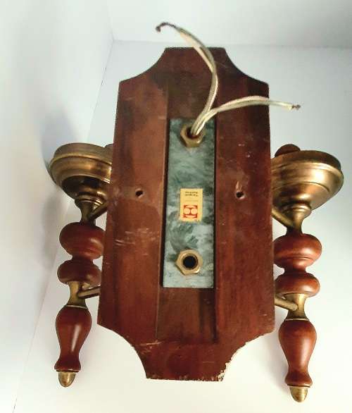 Vintage Italy Targetti Sankey Brass Wall Sconce