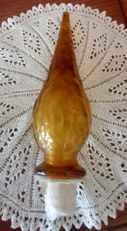 Large 1960`s Retro Mid Century Glass Genie Bottle