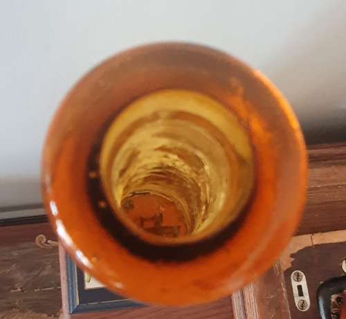 Large 1960`s Retro Mid Century Glass Genie Bottle