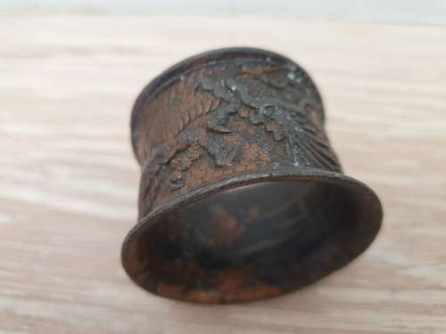 Old Brass Chinese Dragon Napkin Ring