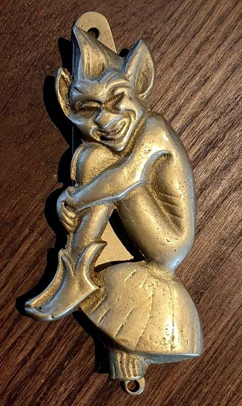 Solid Brass England Pixie/Elf Door Knocker