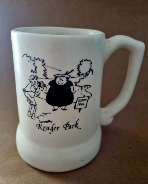 SA Artist Connolly Ceramic Mug of (Hippo Pool) Kruger Park