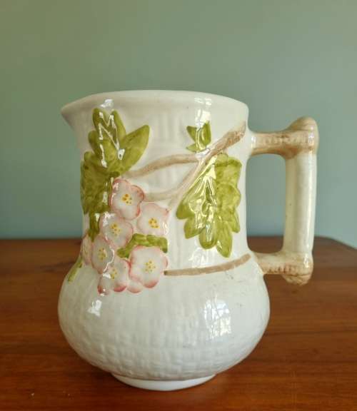 Large Flower/water Jug By Shorter & Son - Hand Painted Staffordshire England