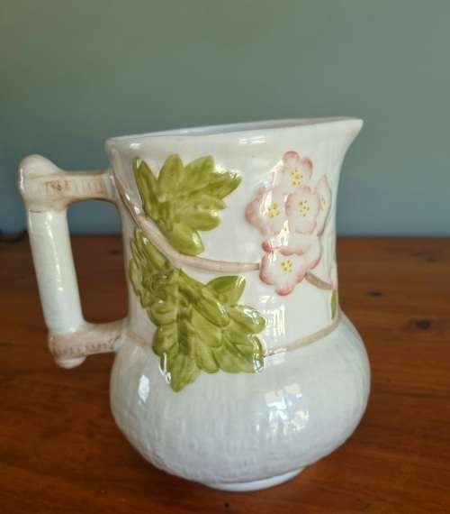 Large Flower/water Jug By Shorter & Son - Hand Painted Staffordshire England