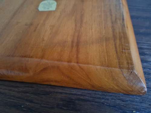 TEAK WOODEN SERVING PLATTER TRAY FOUR  4 SECTION SERVING DISH