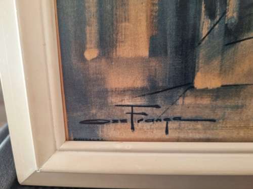 Ozz Franca (American Artist 1928-1991) Original 1963 Print on board