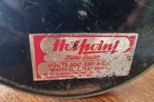 Orginal Hotpoint Retro Heater/Fan