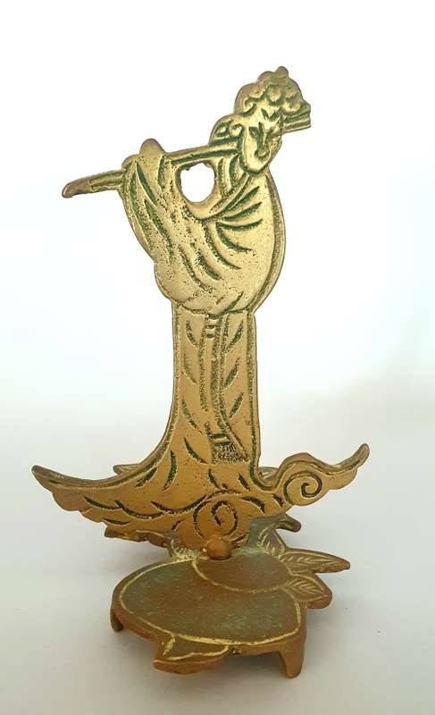 Brass Chinese Figurine (Stamped China)