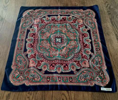 Orginal Silk Square Scarf by Designer Gina Ruccini