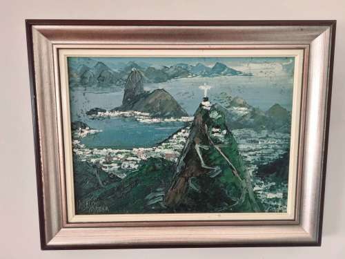 ORIGINAL PABLO MATANIA (1936 - ) OF RIO DE JANEIRO, BRAZIL FINE OIL PAINTING