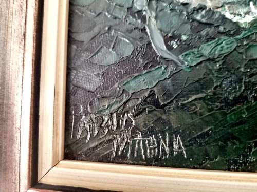 ORIGINAL PABLO MATANIA (1936 - ) OF RIO DE JANEIRO, BRAZIL FINE OIL PAINTING