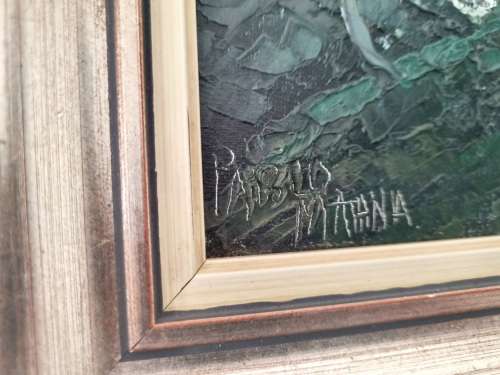 ORIGINAL PABLO MATANIA (1936 - ) OF RIO DE JANEIRO, BRAZIL FINE OIL PAINTING
