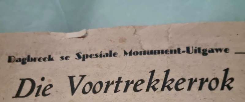 1949 Dagbreek Newspaper (Spesiale Monument Uitgawe 20 pages