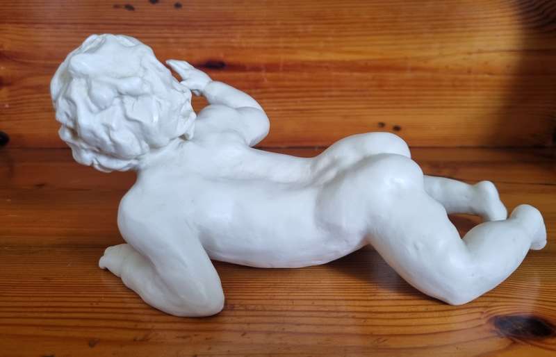 Rosenthal figurine Crawling Baby designed by Liselotte Specht-Buchting (1904-1987) in 1937. Marked