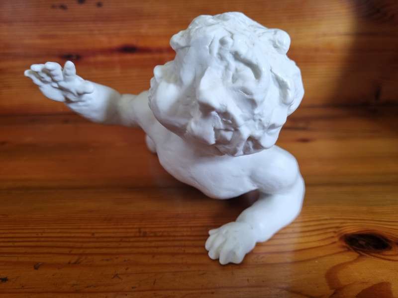 Rosenthal figurine Crawling Baby designed by Liselotte Specht-Buchting (1904-1987) in 1937. Marked