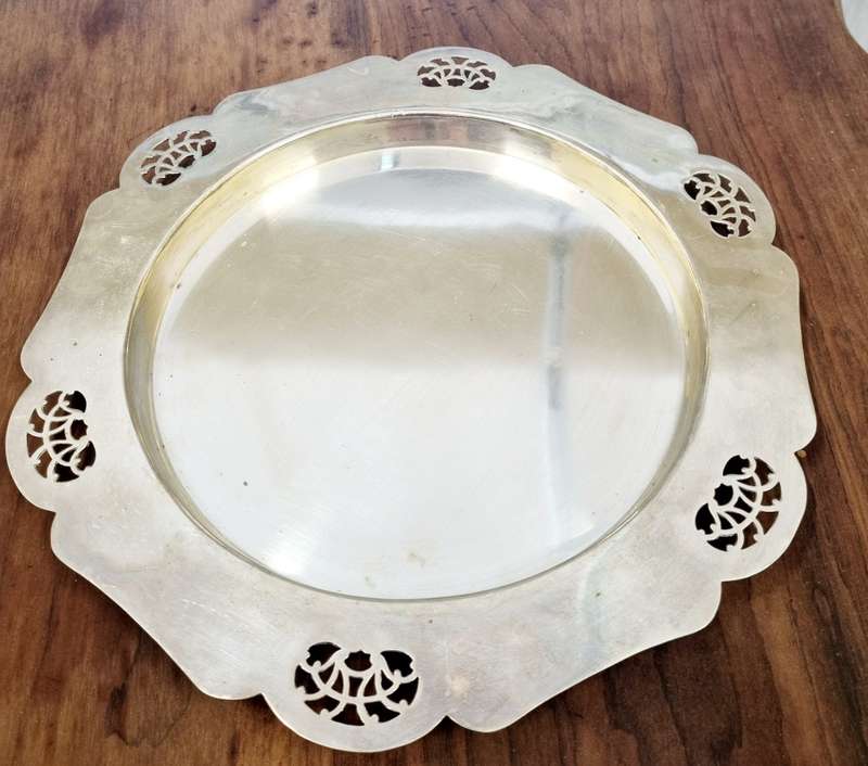 Vintage JT & Co LTD EPNS Silver Tray ( Made in England)