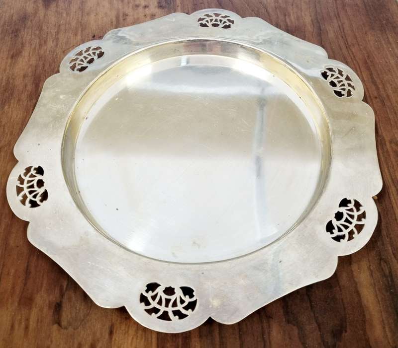 Vintage JT & Co LTD EPNS Silver Tray ( Made in England)