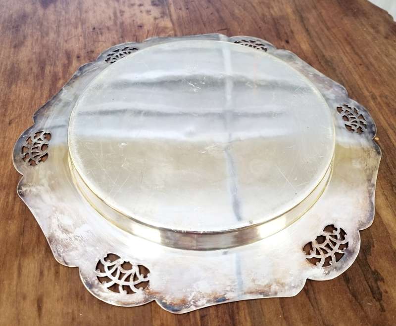 Vintage JT & Co LTD EPNS Silver Tray ( Made in England)