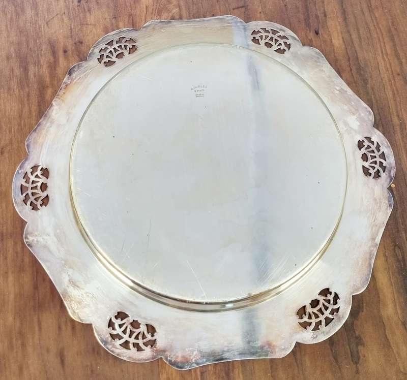 Vintage JT & Co LTD EPNS Silver Tray ( Made in England)
