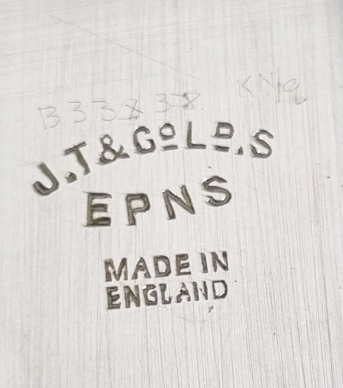 Vintage JT & Co LTD EPNS Silver Tray ( Made in England)