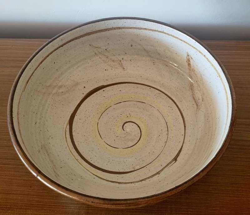 Famous SA Artist Thijs Nel Large pottery bowl (Dated 2003)