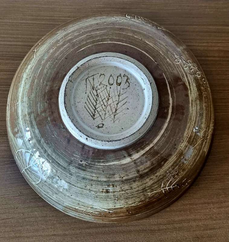Famous SA Artist Thijs Nel Large pottery bowl (Dated 2003)