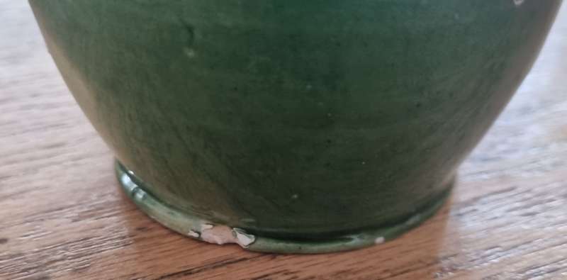 Goedewaagen Gouda Holland Green Pottery Jug
