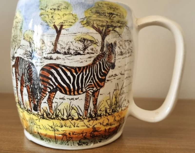 Kruger Park / Kruger Wildtuin Hand Painted Mug by Drostyware South Africa