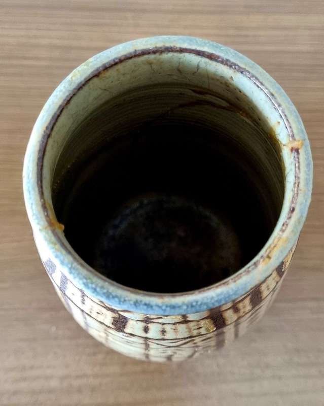 South African Artist Bea Jaffray Pottery Vase