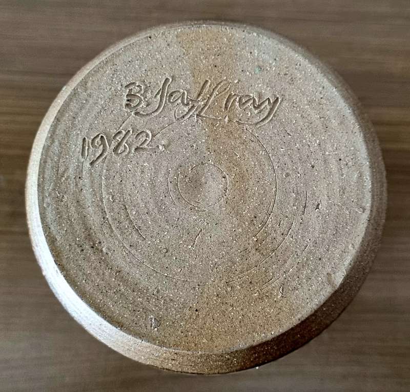 South African Artist Bea Jaffray Pottery Vase